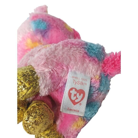 Ty Beanie Boos Fantasia Pink Unicorn Plush Stuffed Animal 2019 6.5" - Picture 5 of 6